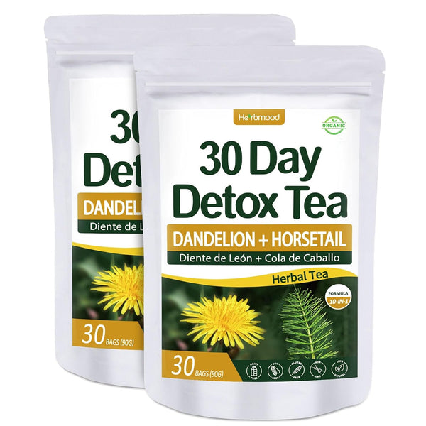 Herbmood Te de Diente de Leon 30 Day Cleanse Dandelion Tea, Natural Herbs