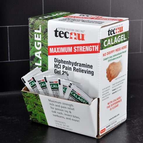 Calagel Tec Labs Tecnu Anti-Itch Gel, Maximum Strength Itch Relief for Rashes, Bug Bites, 144 Count