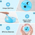 XHGWJSX 2 7 Weekly Pill Organizer Times a Day, Travel Pill Box Day with Large Opening, Pill Case with Handle, Pill
