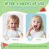 Smddx 2-3 2.1 oz (60g) (2 Pack, Fluoride-Free Baby Toothpaste for Ages Natural Fruit-Flavored Mild Formula Pea-Sized