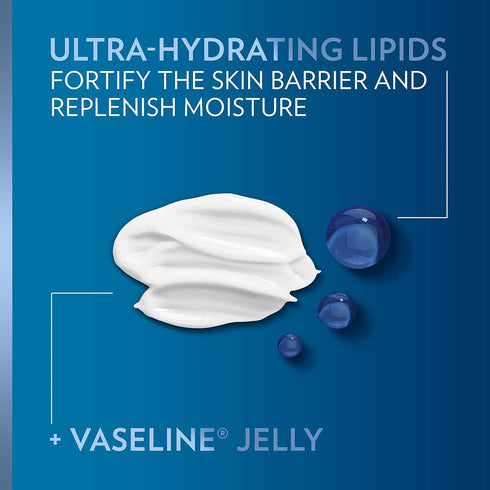 Vaseline Intensive Care Unscented Advanced Repair Body Lotion Pack of 3 - Ultra-Hydrating for Extremely Dry Skin
