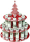 XiaosRen 1PCS Cardboard Red Christmas Money Holder with 24 Holes, Cash Holder for