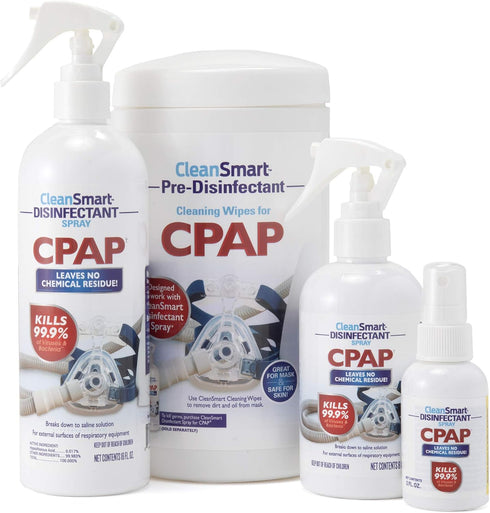 CleanSmart CPAP Disinfectant Spray To Go, Kills 99.9% of Bacteria and Viruses, 2 oz (Pack of 3)