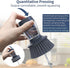 Dish Brush with Soap Dispenser, Nylon Bristles and Scrub Sponge, Kitchen Brush Pack of 2