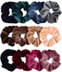 Whaline 12 Pack Hair Scrunchies Premium Velvet Scrunchy Elastic Hair Bands for Girls, Women Accessories