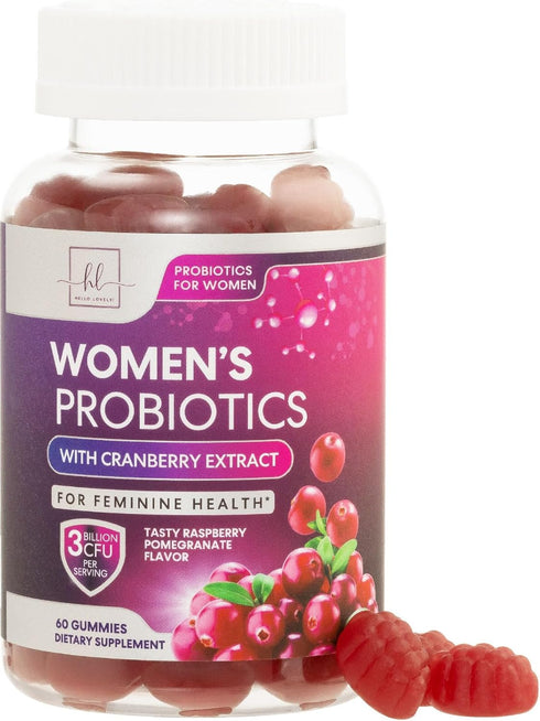 Women's Probiotic - Gummy for Digestive Health, Vaginal pH, Urinary & Immune Support - 60 Gummies
