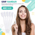 400 Pack Disposable Toothbrushes - Individually Wrapped Hard Bristle Adult Toothbrushes for Travel, Single Use (White)