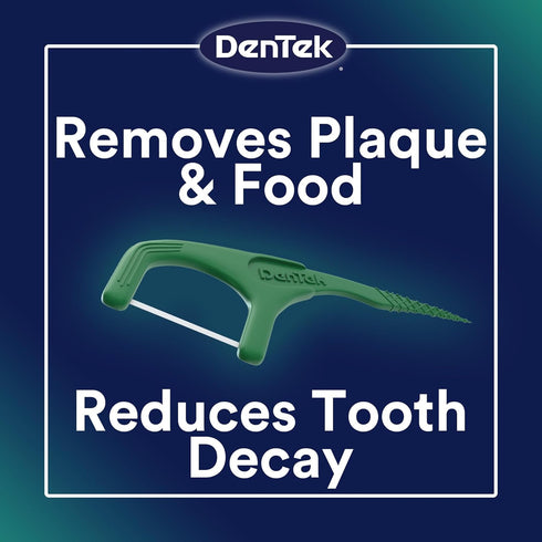 DenTek Fresh Clean Floss Picks for Extra Tight Teeth, 75 Count, 3 Pack