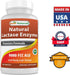 Best Naturals Lactose Intolerance Relief Tablets, Natural Lactase Enzyme, 9000 FCC ALU, 180 Count