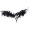MOSTORY Gothic Black Feather Crown, Witch Headpiece for Halloween Cosplay Women