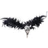 MOSTORY Gothic Black Feather Crown, Witch Headpiece for Halloween Cosplay Women