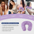 REVIX Neck Heating Pad Microwavable, Moist Heat Therapy Neck Warmer for Pain Relief, Weighted Neck Wrap (Purple)