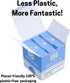 Expandable Dental Floss 3 Pack, Plastic-Free Dispenser with 50 Meter / 164 Feet per Pack, Mint Flavor