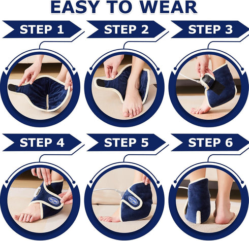 CAMECO Electric Heating Pad for Achilles Tendinitis, Adjustable 86°F-158°F for Pain Relief, Auto Shut Off Feature