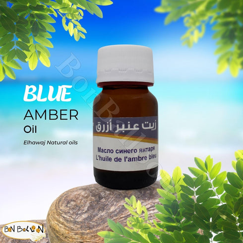 1 Pack Pure & Natural Blue Amber Oil - Cold Pressed Concentrated Crude for Body & Skin (1 oz / 30 ml)