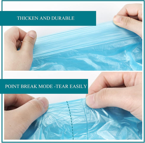 200 Counts Small Garbage Bags, 1.5 Gallon Unscented Trash Bags, Strong Mini Wastebasket Liners