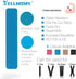 Kinesiology Tape Precut, 40 Strips - Pro Elastic Athletic Tape for Joint Support & Muscle Pain Relief, Hypoallergenic