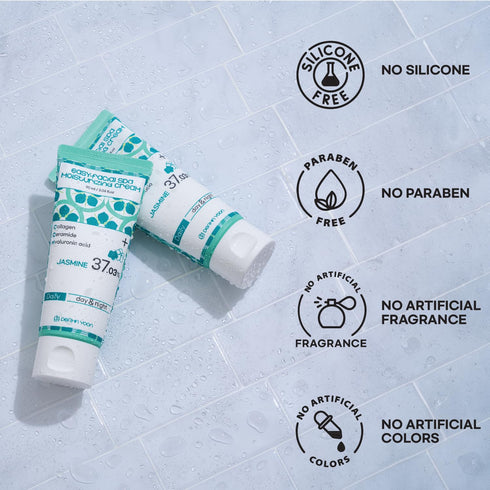 Jasmine 37% Daily Moisturizer, Face Cream, 3 Ounce, Easy-Facial Spa Moisturizing Cream, 90ml