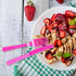 Party Dimensions Hot Pink Plastic Cutlery Combo, Pack of 48