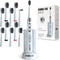 Solo Electric Toothbrush with 10 Brush Heads + 1 Interdental, Charcoal Bristles, Rechargeable, 3 Brush Modes