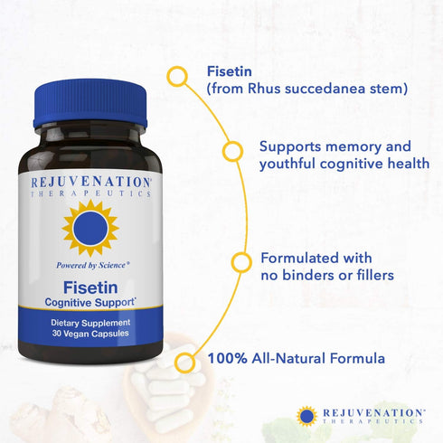 Fisetin | Senolytic Dietary Flavonoid - Non-GMO, Vegan, Gluten-Free, 100 mg, 30 Veggie Caps