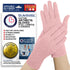 Doctor Developed Compression Gloves for Arthritis & Hand Pain, Full Finger Cotton Gloves, L, Pink