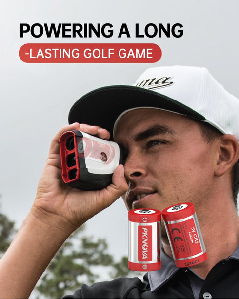 PKNOVA CR2 12 Count CR2 3V 850mAh, 10 Lithium Batteries, Battery for Golf Rangefinder, Year Shelf Year