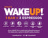 WAKE UP! Caffeinated Peanut Butter Protein Bars, Gluten Free, 350mg Caffeine, 6 Pack, Boosts Focus and Clarity