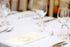 Silver Spoons Disposable Monogrammed Guest Towels, Initial 'J', 24 pc, Ivory/Gold Napkins for Weddings, Dinners, Events