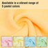 Microfiber Cleaning Cloths Roll, 75 Pack 11.8" x 11.8" Lint Free Quick Dry Ultra Absorbent Towels for Home (Orange)