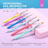 SAVILAND 6PCS Nail Art Brushes Set, Multifunctional Brushes for Nail Design, Gel Nail Brush, and Dotting Tools