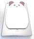Kids Makeup Mirror, Kawaii Compact Desktop Mirror for Girls, Purple Panda with Stand, Cute Table Mirror for Desk