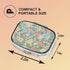 KDQEP 2 Square Pill Case Small Pill Box with Mirror Pocket Compartment Vitamin Pill Medicine Case Organizer Pill