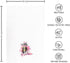 Sets 4,Modern Dcor,14x26 Inch kunlisa Pink and Black Towels Bathroom of Makeup Brush Perfume Kitchen Dish Towels, Pink