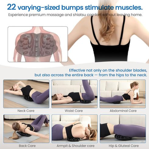 Shoulder Blade & Trapezius Trigger Point Massager, Upper Back Stretcher for Shoulder Back Pain Relief, Posture