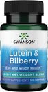 Swanson Standardized Lutein & Bilberry Natural Supplement for Eye Sight & Health - 120 Softgels