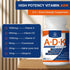 ADK Vitamin Supplement 20000 IU - High Potency A, D3, K1 for Heart, Bone Health, 60 Capsules