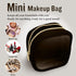 Nylon Mini Clear Makeup Organizer Bag, Small Cute Black Cosmetic Zipper Pouch for Women, Waterproof Travel Storage