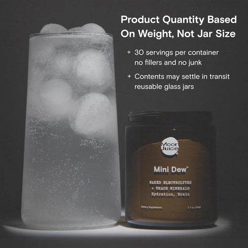 Moon Juice - Mini Dew Electrolytes Powder - Naked (Unflavored), 30 Servings, Hydration & Brain Function