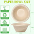 8oz Small Paper Bowls Disposable, 150 Pack Compostable Heavy Duty Bowls for Ice Cream, Desserts, Soup, Snack