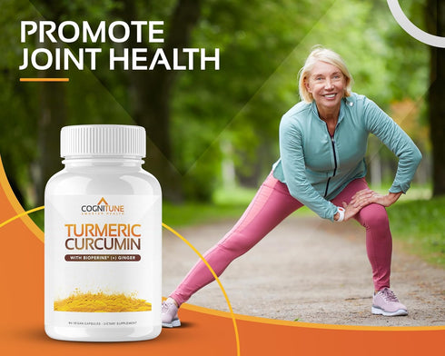 Organic Turmeric & Ginger Capsules - 95% Curcuminoids with BioPerine for Joint, Digestion, Immunity Support
