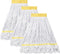KeFanta 3 Pack Heavy Duty Commercial Mop Head Replacement, Looped End Cotton Mop Heads for Floor Cleaning