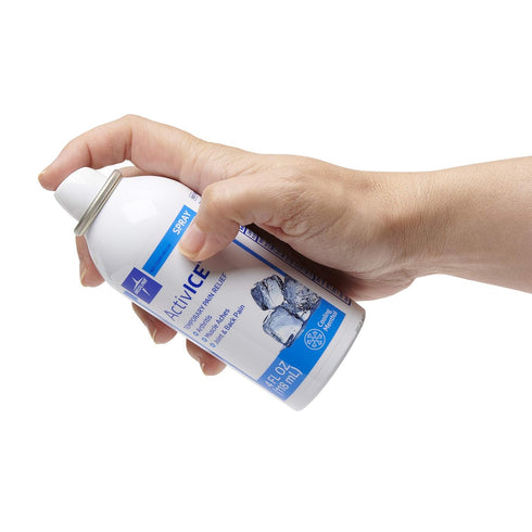 Medline ActivICE Spray Cooling Gel, 4 oz, Topical Pain Relief for Arthritis, Joint, Muscle, Back & Body Aches