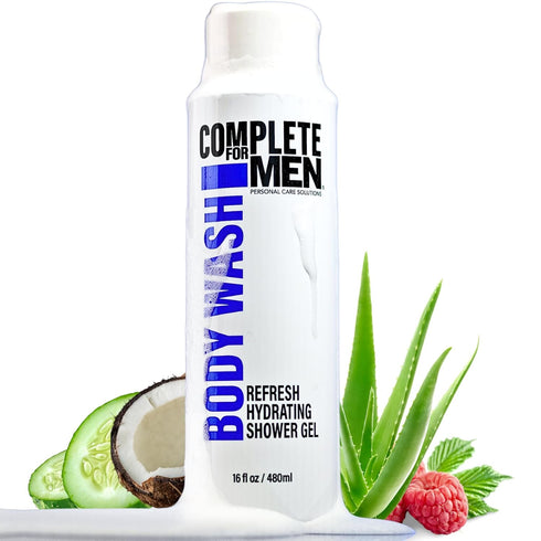 Hydrating Shower Gel for Men, Sulfate-Free Body Wash, Natural Moisturizing Gel for All Skin Types