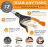 EZPIK 32" Foldable Grabber Reacher Tool for Seniors, Heavy Duty Pickup Trash Picker Upper Tool