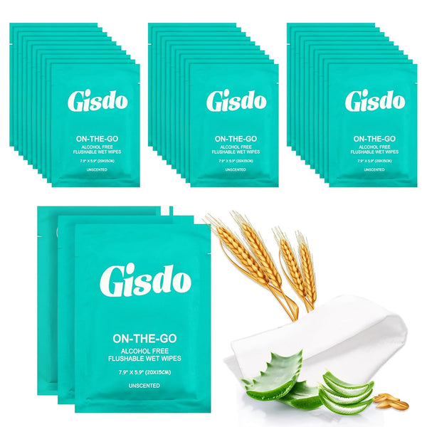 200 pcs Fragrance Free Plant Based Wet Wipes, Aloe Vera for Butt, Hands, Face Cleaning, Portable Size for Daily Use