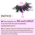 MIKIWI 25mm Dramatic 6D Faux Mink Lashes, Fluffy Volume Eyelashes, Thick Crossed Lashes (6D4-05)