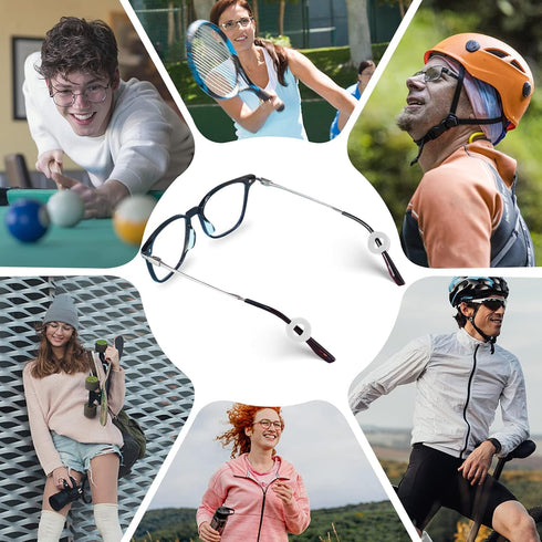 14 Pairs Eyeglass Ear Grips Sleeve Holder, Anti-Slip Glasses Ear Hooks for Kids and Adults Sunglasses, Reading Glasses