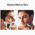 YASUN Foil Shaver, Electric Razor, Wet/Dry Waterproof, Cordless Rechargeable Mens Razor, Silver & Black