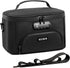 OZCHIN Large Storage Box with Combination Lock, Black Durable Travel Bag Organizer with Carbon Lining